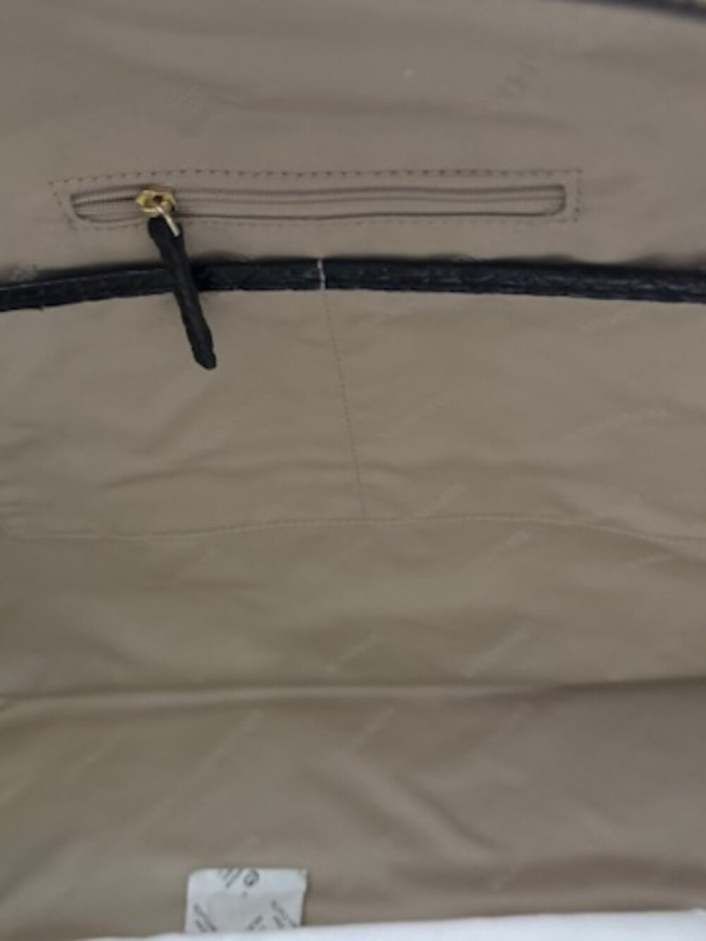 NWT Brahmin Duxbury Weekender Bag - Black Croc Embossed Leather & Nylon - $475 - Picture 11 of 12